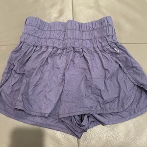 Free People purple high waisted shorts